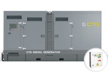 Дизельный генератор CTG 1000DS в кожухе с АВР