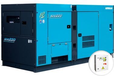 Дизельный генератор Airman SDG220S-P в кожухе с АВР