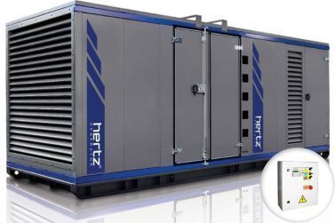 Дизельный генератор Hertz HG 841 PL в кожухе с АВР