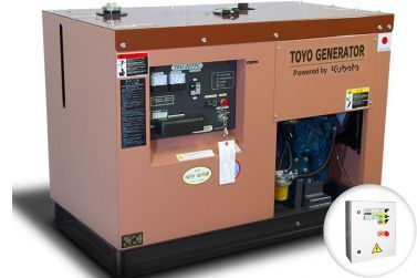 Дизельный генератор Toyo TKV-20TPC в кожухе с АВР