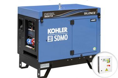 Дизельный генератор KOHLER-SDMO DIESEL 6500 TA SILENCE C5 в кожухе с АВР