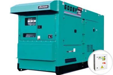 Дизельный генератор Denyo DCA-600SPK в кожухе с АВР