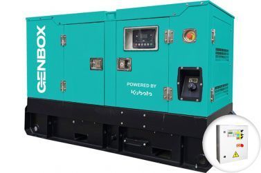 Дизельный генератор Genbox KBT14.5T-S в кожухе с АВР