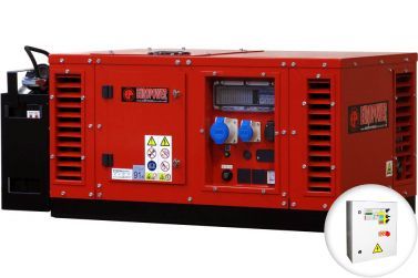 Бензиновый генератор EUROPOWER EPS 12000 E в кожухе с АВР