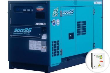 Дизельный генератор Airman SDG25S в кожухе с АВР
