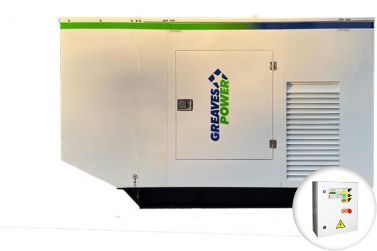 Дизельный генератор Greaves GPWII-PII-200S в кожухе с АВР