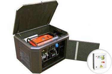 Бензиновый генератор Zongshen PB 18003 E в контейнере с АВР