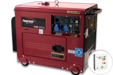 Дизельный генератор Pramac PMD5000s в кожухе с АВР