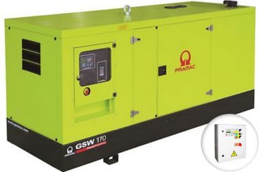 Дизельный генератор Pramac GSW170D в кожухе с АВР