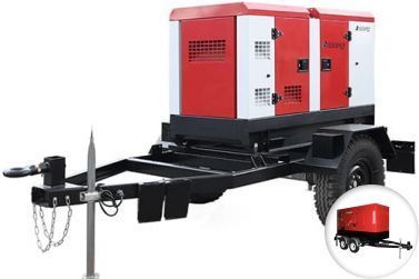 Дизельный генератор Азимут ЭД-200С-Т400-1РКМ6 в кожухе на шасси