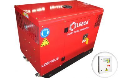 Дизельный генератор Амперос LDG 12LS в шумозащитном кожухе с АВР