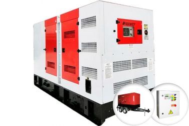 Дизельный генератор Азимут ЭД-300С-Т400-2РКМ6 в кожухе на шасси с АВР