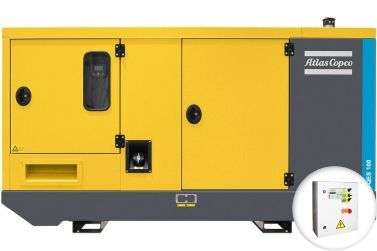 Дизельный генератор Atlas Copco QES 100 в кожухе с АВР