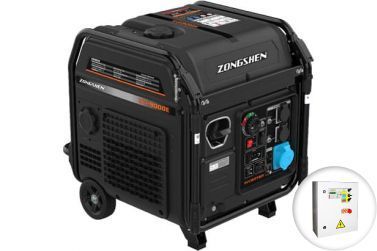 Бензиновый генератор Zongshen BQH 9000 E в кожухе с АВР
