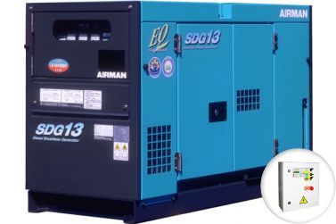 Дизельный генератор Airman SDG13S в кожухе с АВР