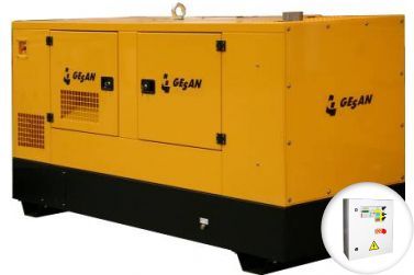 Дизельный генератор Gesan DVAS 140E в кожухе с АВР