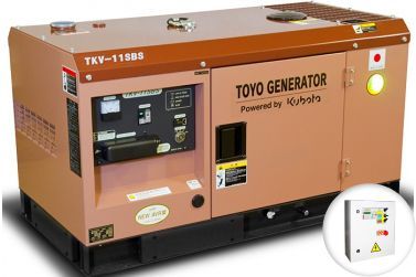 Дизельный генератор Toyo TKV-11SBS в кожухе с АВР