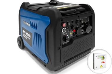 Бензиновый генератор Hyundai HHY 9050Si в кожухе с АВР