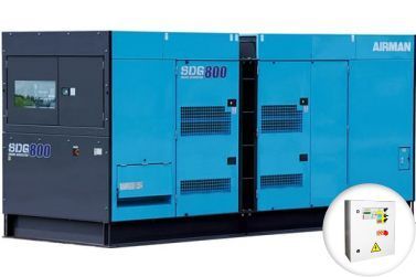 Дизельный генератор Airman SDG800S-P в кожухе с АВР