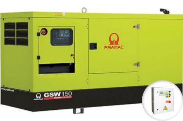 Дизельный генератор Pramac GSW150V в кожухе с АВР