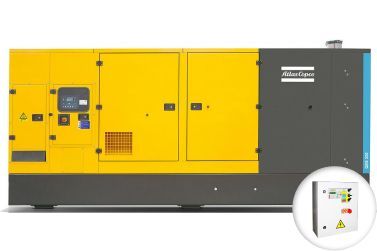 Дизельный генератор Atlas Copco QES 320 в кожухе с АВР