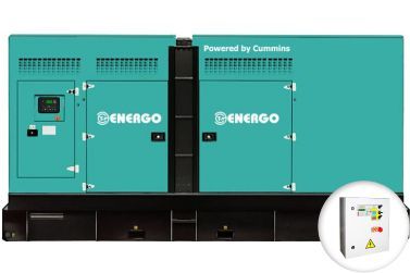 Дизельный генератор Energo AD636-T400CM-S в кожухе с АВР