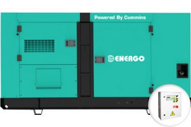 Дизельный генератор Energo AD113-T400CM-S в кожухе с АВР