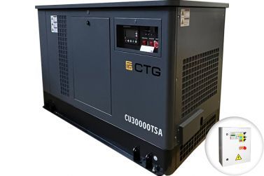 Гибридный генератор CTG CU30000TSA в кожухе с АВР