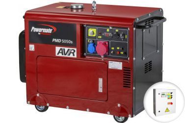 Дизельный генератор Pramac PMD5050s в кожухе с АВР