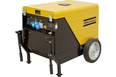 Дизельный генератор Atlas Copco QEP S6 на шасси в кожухе