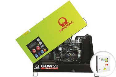 Дизельный генератор Pramac GBW22P в кожухе с АВР