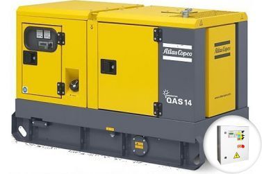 Дизельный генератор Atlas Copco QAS 14 в кожухе с АВР