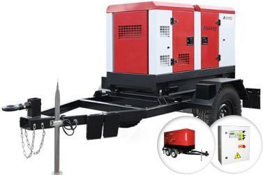 Дизельный генератор Азимут ЭД-200С-Т400-2РКМ6 в кожухе на шасси с АВР