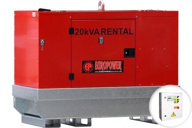 Дизельный генератор EUROPOWER EPSR 20 TDE в кожухе с АВР