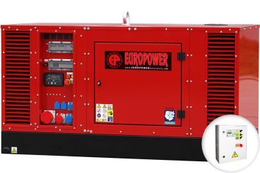 Дизельный генератор EUROPOWER EPS 30 DE в кожухе с АВР