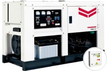 Дизельный генератор Yanmar YEG 450 DSLC-5B в капоте с АВР
