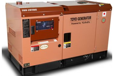 Дизельный генератор Toyo TKV-20TBS в кожухе