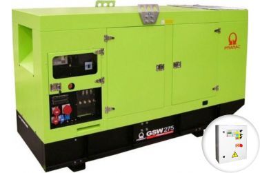 Дизельный генератор Pramac GSW270I в кожухе с АВР