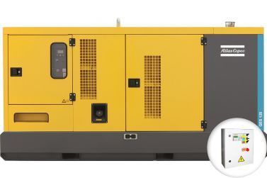 Дизельный генератор Atlas Copco QES 125 в кожухе с АВР