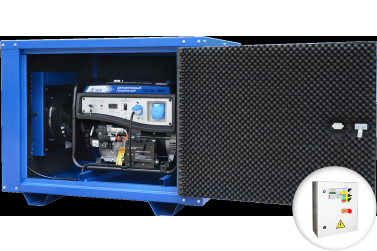 Бензиновый генератор ТСС SGG 7500Е3 в капоте с АВР