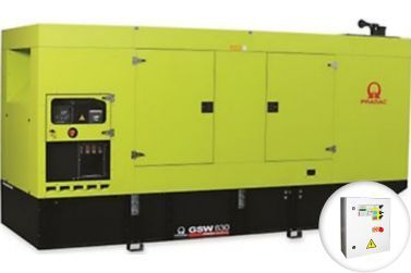 Дизельный генератор Pramac GSW830DO в кожухе с АВР